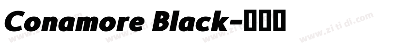 Conamore Black字体转换